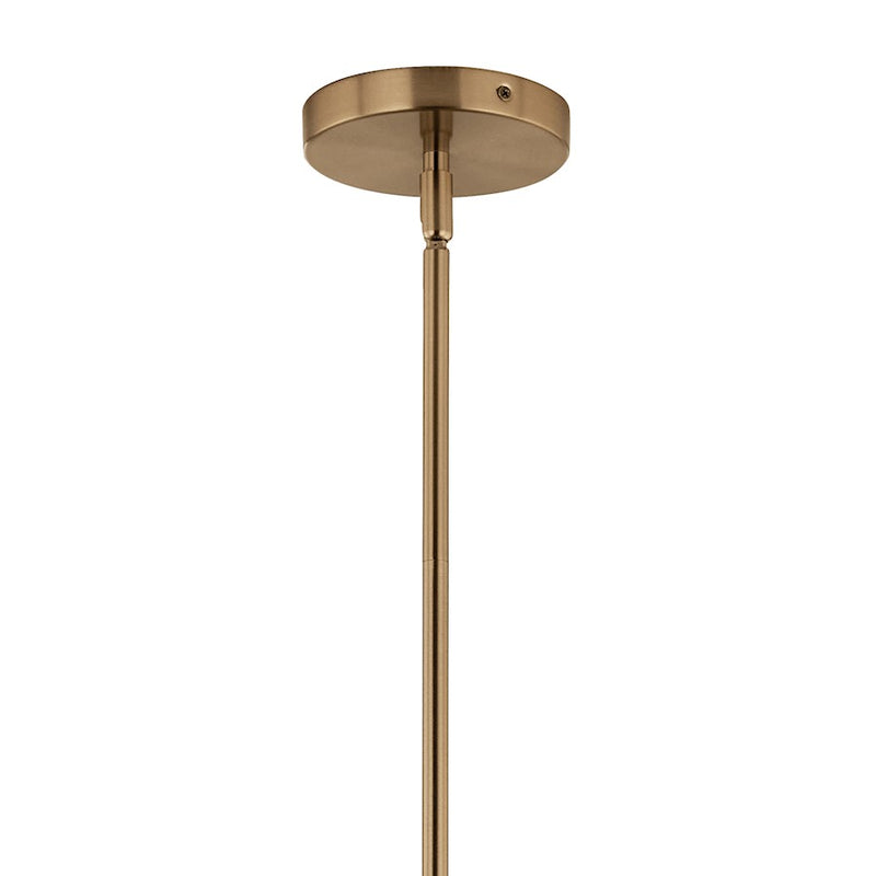 Kichler Silvarious 3-Light Chandelier | Champagne Bronze Steel and Clear Crackle Glass | Dining Room & Living Room | 9.5in H | Model 52700CPZ
