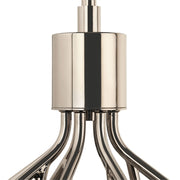 Kichler Silvarious 22in 12-Light Chandelier | Modern Polished Nickel and Clear Crackle Glass | Dining Room & Living Room | 22 in H | Model 52701PN