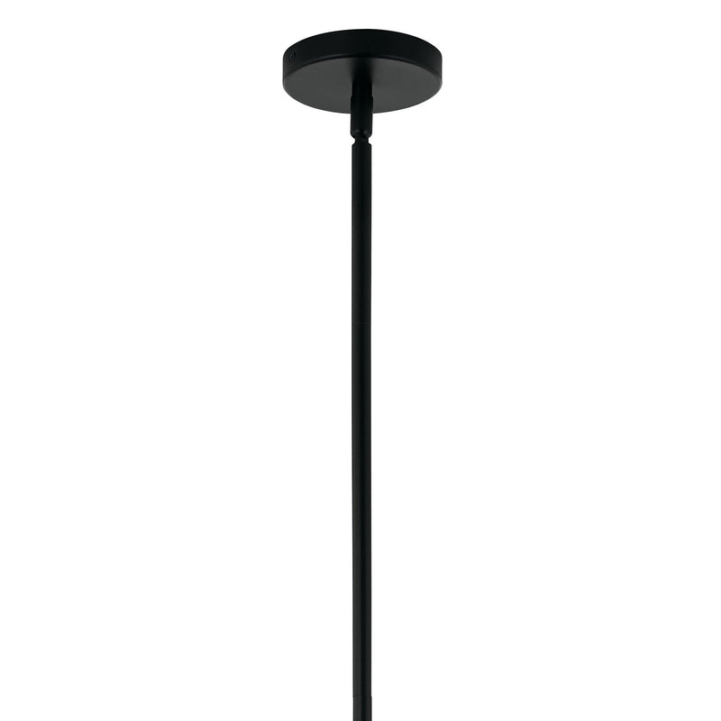 Kichler Silvarious 26in 16-Light Chandelier | Black Steel and Clear Crackle Glass | Dining Room & Living Room | 26 in H | Model 52702BK