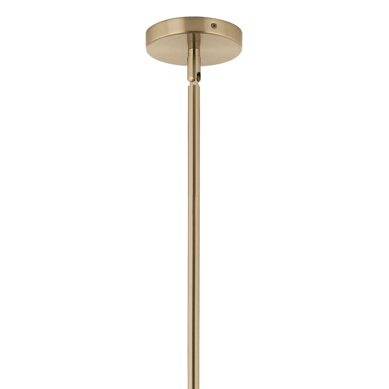 Kichler Silvarious 26in 16-Light Chandelier | Champagne Bronze and Clear Crackle Glass | Dining Room & Living Room | H 26 in | Model 52702CPZ
