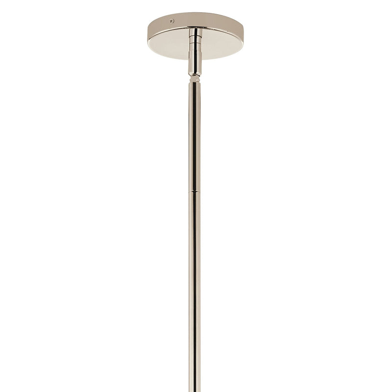 Kichler Silvarious 26in 16-Light Chandelier | Polished Nickel and Clear Crackle Glass | Dining Room & Living Room | 26 in H | Model 52702PN