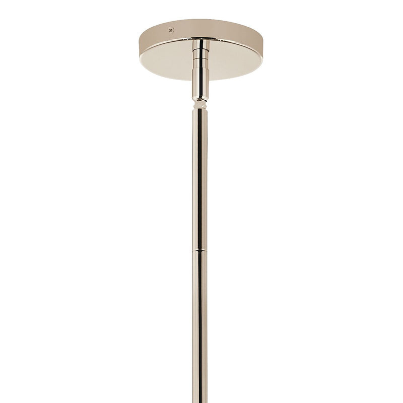 Kichler Silvarious 26in 16-Light Chandelier/Semi-Flush | Polished Nickel Clear Glass | Dining Room & Living Room | H 26 in | Model 52702PNCLR
