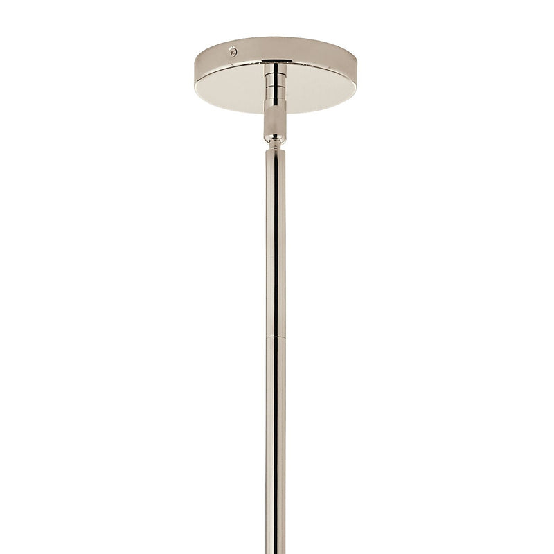 Kichler Silvarious 48in 12-Light Chandelier | Polished Nickel and Clear Glass | Dining Room & Living Room | 48 x 27 x 18 in | Model 52703PNCLR
