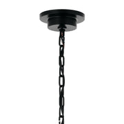 Kichler Carrick 31in 10-Light Chandelier | Traditional Black Steel | Dining Room & Living Room | 31 in H | Model 52707BK