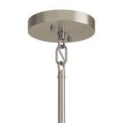Kichler Madden 16in 4-Light Convertible Chandelier | Brushed Nickel Steel | Dining Room & Living Room | 16.75in H | Model 52716NI