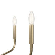 Kichler Madden 17in 5-Light Chandelier | Modern Champagne Bronze Steel | Dining Room & Living Room | 17 in H | Model 52717CPZ