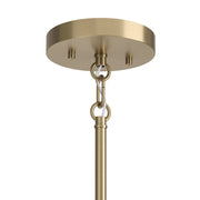 Kichler Madden 17in 6-Light Chandelier | Soft Modern Champagne Bronze Steel | Dining Room & Living Room | H 17 in | Model 52718CPZ