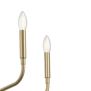 Kichler Madden 17in 6-Light Chandelier | Soft Modern Champagne Bronze Steel | Dining Room & Living Room | H 17 in | Model 52718CPZ