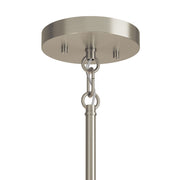 Kichler Madden 17.5in 6-Light Chandelier | Soft Modern Brushed Nickel Steel | Dining Room & Living Room | 17.5 in H | Model 52718NI