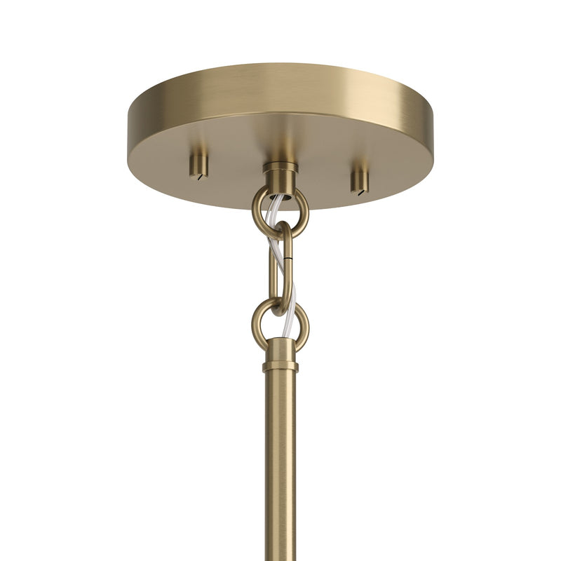 Kichler Madden 9-Light 2-Tier Chandelier | Champagne Bronze Steel and Exposed Bulbs | Dining Room & Living Room | 25.5 in H | Model 52720CPZ