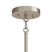 Kichler Madden 25in 9-Light 2-Tier Chandelier | Soft Modern Brushed Nickel Steel | Dining Room & Living Room | 25 in H | Model 52720NI