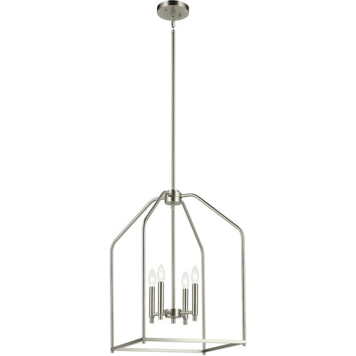 Kichler Madden 4 Light Foyer Pendant, Brushed Nickel - 52722NI