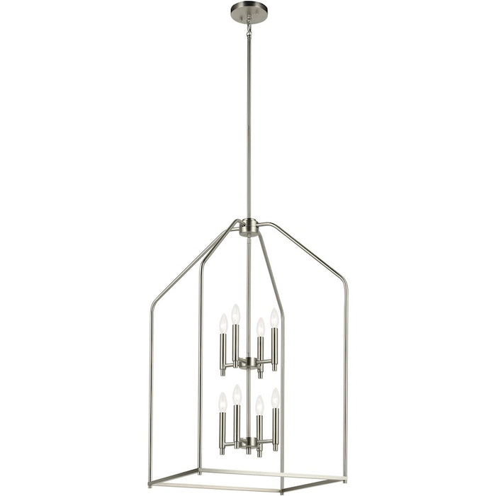 Kichler Madden 8 Light 20" Foyer Pendants, Brushed Nickel - 52723NI