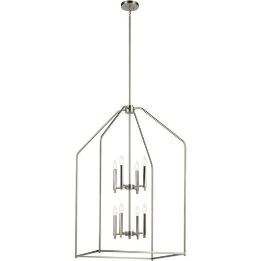 Kichler Madden 8 Light 24" Foyer Pendants, Black - 52724BK