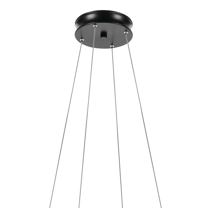 Kichler Larousse 29.5" LED Chandelier/Pendant, Black