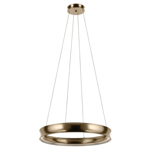 Kichler Larousse 29.5" LED Round Chandelier, Champagne Bronze - 52746CPZLED