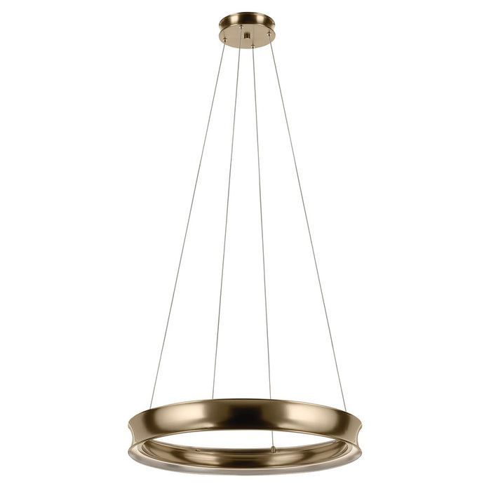 Kichler Larousse 29.5" LED Round Chandelier, Champagne Bronze - 52746CPZLED