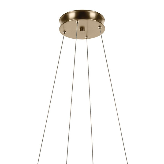 Kichler Larousse 29.5" LED Round Chandelier, Champagne Bronze