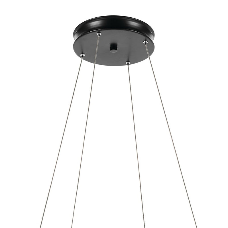 Kichler Larousse 39.5" LED Chandelier/Pendant, Black