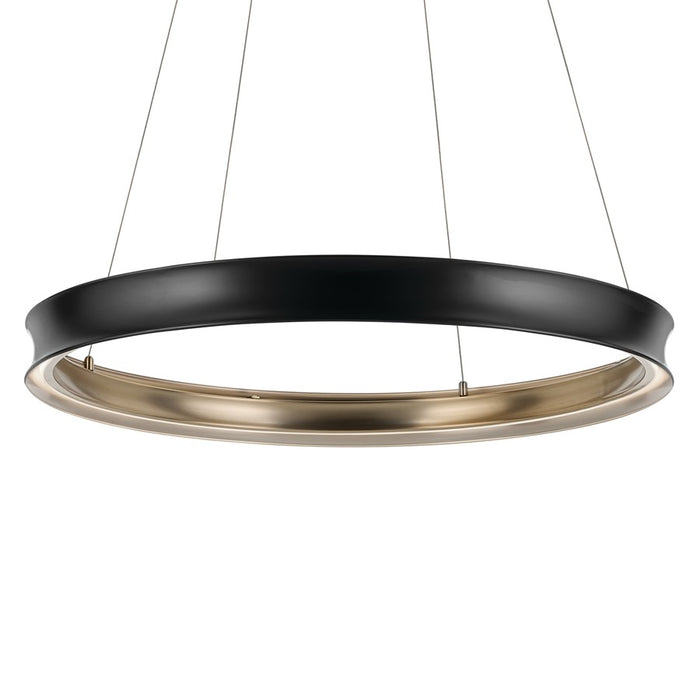 Kichler Larousse 39.5" LED Chandelier/Pendant, Black