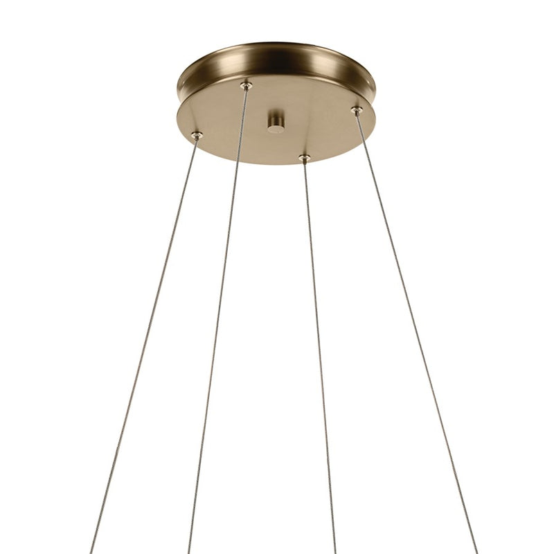 Kichler Larousse 39.5" LED Chandelier/Pendant, Champagne Bronze