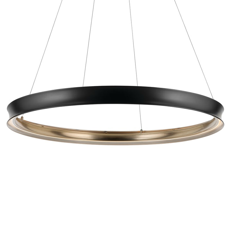 Kichler Larousse 49.5" LED Chandelier/Penadant, Black