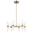 Kichler Riven 33" LED 12 Light Chandelier, Bronze/Clear Fluted - 52752CPZLED