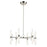 Kichler Riven 33" LED 12 Light Chandelier, Nickel/Clear Fluted - 52752PNLED