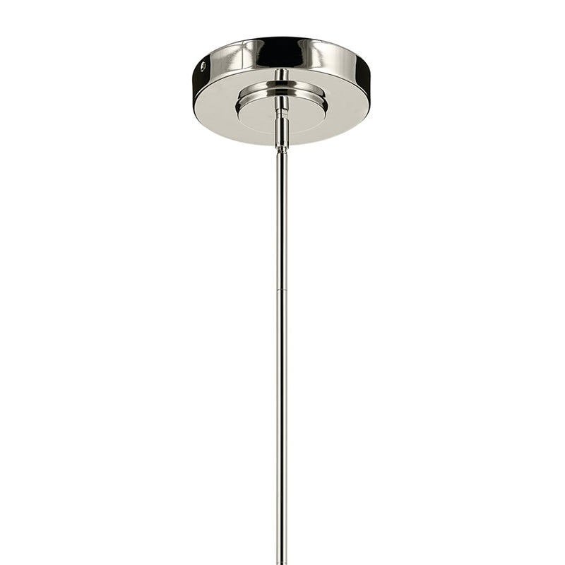 Kichler Riven 33" LED 12 Light Chandelier, Nickel/Clear Fluted