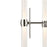 Kichler Riven 33" LED 12 Light Chandelier, Nickel/Clear Fluted