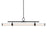 Kichler Riven 48.25" LED 1Lt Linear Chandelier, Black/Clear Fluted