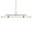 Kichler Riven 48.25" LED 1Lt Linear Chandelier, Bronze/Fluted