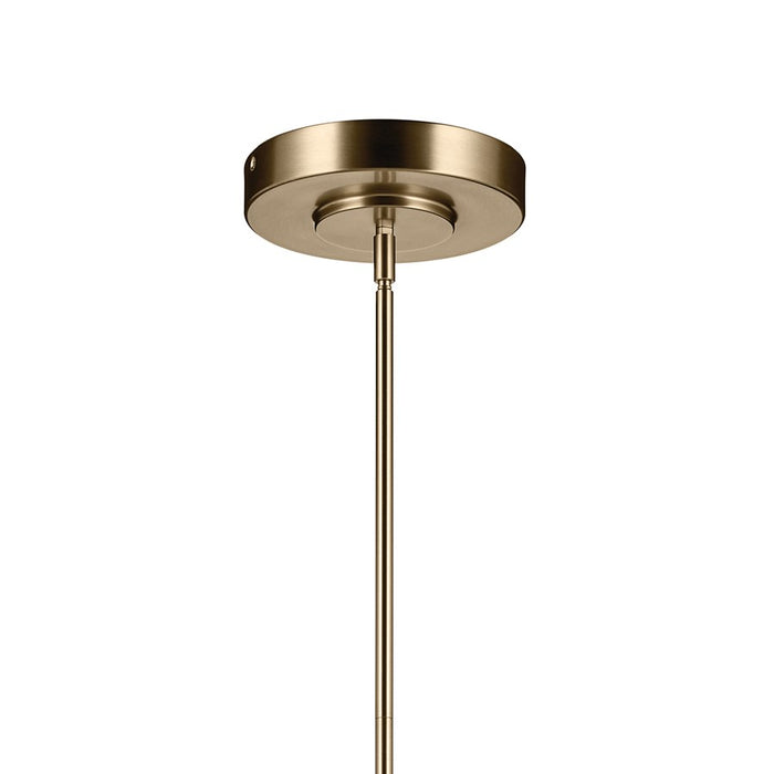 Kichler Riven 48.25" LED 1Lt Linear Chandelier, Bronze/Fluted