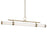 Kichler Riven 48.25" LED 1Lt Linear Chandelier, Bronze/Fluted