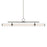Kichler Riven 48.25" LED 1Lt Linear Chandelier, Nickel/Clear Fluted