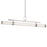 Kichler Riven 48.25" LED 1Lt Linear Chandelier, Nickel/Clear Fluted