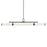 Kichler Riven 60.25" LED 1Lt Linear Chandelier, Black/Clear Fluted