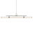 Kichler Riven 60.25" LED 1Lt Linear Chandelier, Nickel/Clear Fluted