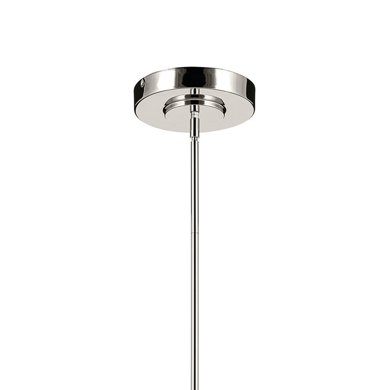 Kichler Riven 60.25" LED 1Lt Linear Chandelier, Nickel/Clear Fluted