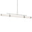 Kichler Riven 60.25" LED 1Lt Linear Chandelier, Nickel/Clear Fluted
