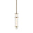 Kichler Riven 15.5" LED 1 Light Pendant, Bronze/Clear Fluted