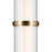 Kichler Riven 15.5" LED 1 Light Pendant, Bronze/Clear Fluted