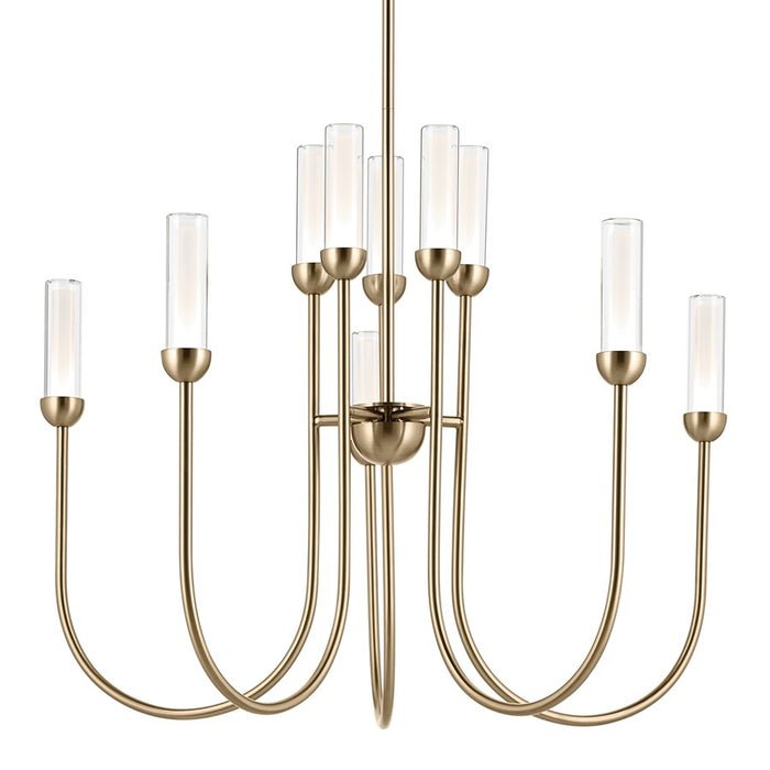 Kichler Moraine 30" LED 10 Light 2-Tier Chandelier, Bronze