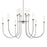 Kichler Moraine 40" LED 12 Light 2-Tier Chandelier, Nickel