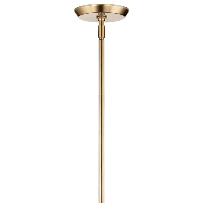 Kichler Cassius 52.5" 8 Light Convertible Chandelier, Bronze/Opal