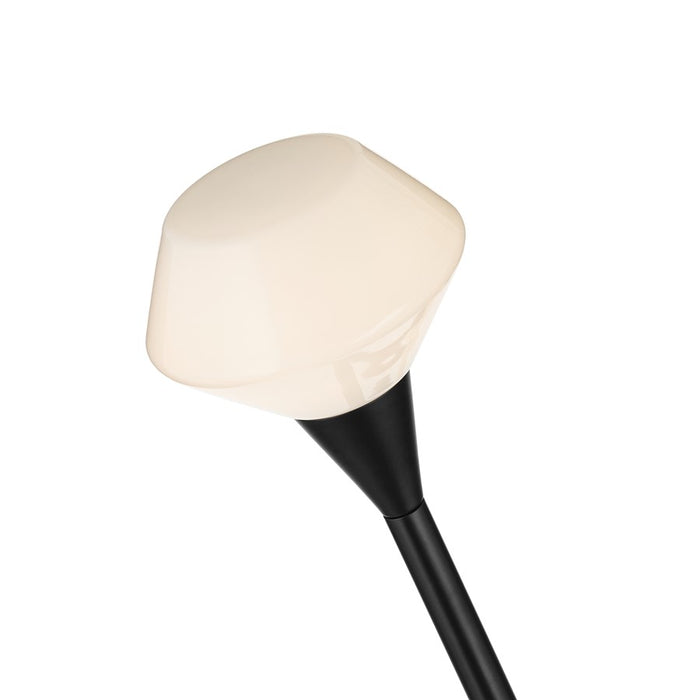 Kichler Cassius 61.25" 8 Light Convertible Chandelier, Black/Opal