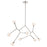 Kichler Cassius 61.25" 8 Light Convertible Chandelier, Nickel/Opal - 52764PN