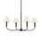 Kichler Eadie 30.75" 4 Light Chandelier, Black