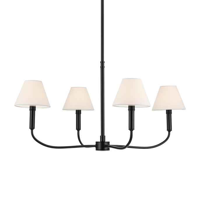 Kichler Eadie 30.75" 4 Light Chandelier, Black