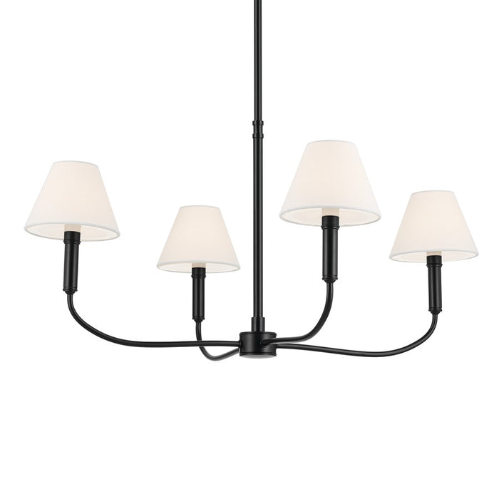 Kichler Eadie 30.75" 4 Light Chandelier, Black